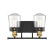Savoy House - 8-2069-2-51 - Two Light Bath Bar - Macauley - Vintage Black w/Warm Brass
