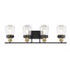 Savoy House - 8-2069-4-51 - Four Light Bath Bar - Macauley - Vintage Black w/Warm Brass