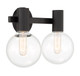 Wright Two Light Bathroom Vanity (8-3076-2-BK)