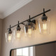 Octave Four Light Bath Bar (8-4030-4-BK)