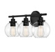 Carson Three Light Bath Bar (8-4050-3-BK)