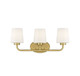 Savoy House - 8-4090-3-322 - Three Light Bath Bar - Capra - Warm Brass
