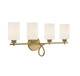Woodbury Four Light Bath Bar (8-530-4-322)