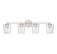 Ballas Four Light Bathroom Vanity (8-5606-4-SN)
