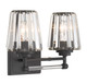 Garnet Two Light Bathroom Vanity (8-6001-2-BK)