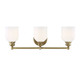 Savoy House - 8-6836-3-322 - Three Light Bath Bar - Melrose - Warm Brass