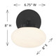 Barrow One Light Wall Sconce (9-1050-1-BK)