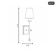 Lorainne One Light Wall Sconce (9-9004-1-88)