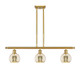 Innovations - 516-3I-SG-G128-6 - Three Light Island Pendant - Ballston - Satin Gold