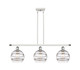 Innovations - 516-3I-WPC-G556-8CL - Three Light Island Pendant - Ballston - White Polished Chrome