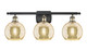 Innovations - 516-3W-BAB-G128-8 - Three Light Bath Vanity - Ballston - Black Antique Brass