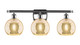 Innovations - 516-3W-PC-G128-8 - Three Light Bath Vanity - Ballston - Polished Chrome
