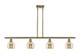 Innovations - 516-4I-AB-G128-6 - Four Light Island Pendant - Ballston - Antique Brass