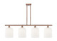 Innovations - 516-4I-AC-G559-8GWH - Four Light Island Pendant - Ballston - Antique Copper