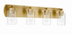 Craftmade - 17631SB4 - Four Light Vanity - Hendrix - Satin Brass