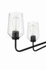 Shayna Nine Light Chandelier in Flat Black (46-56129-FB)