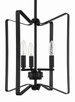 Shayna Three Light Foyer Pendant in Flat Black (46-56133-FB)