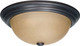Nuvo Lighting - 60-1257 - Three Light Flush Mount - Mahogany Bronze / Champagne