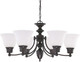 Nuvo Lighting - 60-3169 - Six Light Chandelier - Empire - Mahogany Bronze