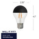 Bulbrite - 776833 - Light Bulb - Half Black Bulbrite - 776833 - Light Bulb - Half Black