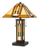Cal Lighting - BO-2902TB - Two Light Table Lamp - Tiffany - Dark Bronze