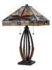 Tiffany Two Light Table Lamp (BO-3009TB)