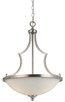 Cal Lighting - FX-3531/1P - Three Light Pendant - Barrie - Brushed Steel
