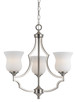 Cal Lighting - FX-3531/3 - Three Light Chandelier - Barrie - Brushed Steel