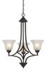 Cal Lighting - FX-3551/3 - Three Light Chandelier - Metal - Dark Bronze