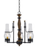 Cal Lighting - FX-3564/3 - Three Light Chandelier - TRENTON - Metal/Wood