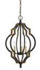 Cal Lighting - FX-3593-3 - Three Light Pendant - HOWELL - Irontiqued Gold