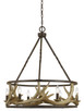 Cal Lighting - FX-3618-6 - Six Light Chandelier - ANTLER - Rust