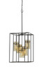 Cal Lighting - FX-3680-5 - Five Light Pendant - Cremona - Black/Antique Brass