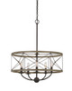 Cal Lighting - FX-3685-5 - Five Light Pendant - Modica - Distress Ivory/Iron