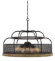 Cal Lighting - FX-3706-9 - Nine Light Chandelier - Akaki - Iron/Light Oak