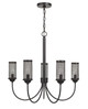 Cal Lighting - FX-3715-5 - Five Light Chandelier - Fulton - Textured Bronze