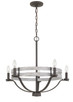 Cal Lighting - FX-3733-5 - Five Light Chandelier - Brig - Natural wood/Iron