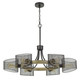 Cal Lighting - FX-3742-6 - Six Light Chandelier - Dronten - Wood/Black