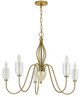 Cal Lighting - FX-3818-5 - Five Light Chandelier - Kalamaria - Antique Brass