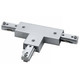 Cal Lighting - HT-282-LEFT-BS - T Mid Point Out Polarity On Left - Cal Track - Brushed Steel