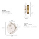 Opaline Crest LED Wall Sconce (13263)