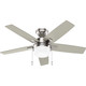Hunter - 52495 - 44 Ceiling Fan - Anisten - Brushed Nickel