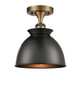 manufacturer_finish:Brushed Brass|manufacturer_glass:Matte Black|light_output:220.00lm|color_temperature:2200K|cri:99