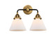 manufacturer_finish:Black Antique Brass|manufacturer_glass:Cased Matte White Large Cone|light_output:220.00lm|color_temperature:2200K|cri:99