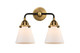 manufacturer_finish:Black Antique Brass|manufacturer_glass:Matte White Cased Small Cone|light_output:220.00lm|color_temperature:2200K|cri:99