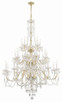 Traditional Crystal 25 Light Chandelier (1156-PB-CL-MWP)