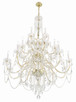 Traditional Crystal 25 Light Chandelier (1156-PB-CL-MWP)