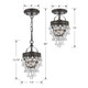 Calypso One Light Mini Chandelier in Vibrant Bronze (60-131-VZ)