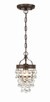 Calypso One Light Mini Chandelier in Vibrant Bronze (60-131-VZ)