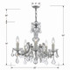 Maria Theresa Five Light Mini Chandelier (4376-CH-CL-MWP)